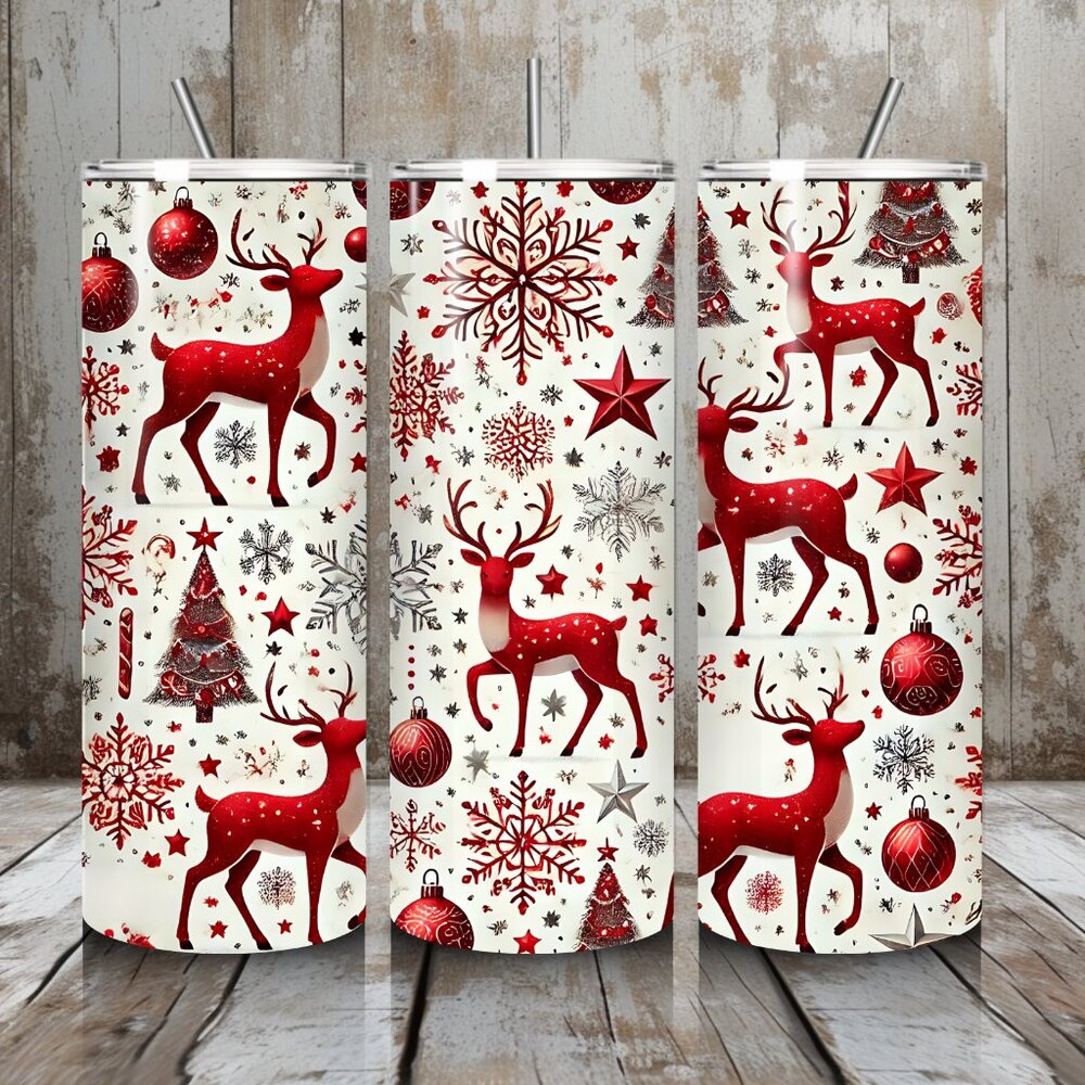 Reindeer Tumbler 20 oz